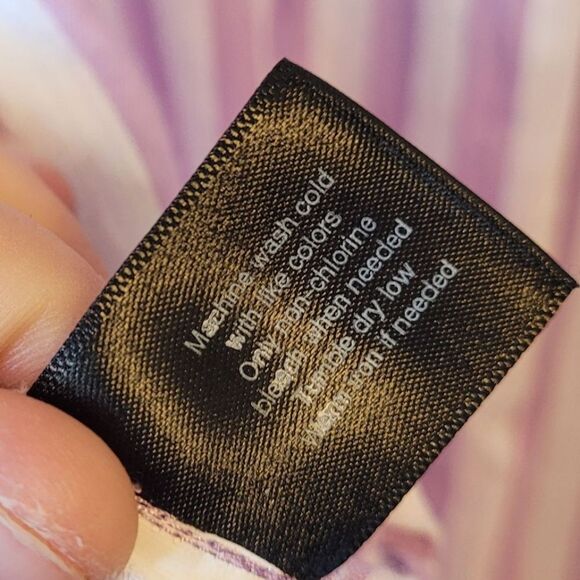 Lane Bryant Women's Lilac And White Stripe Blouse Size 14 - Picture 5 of 6